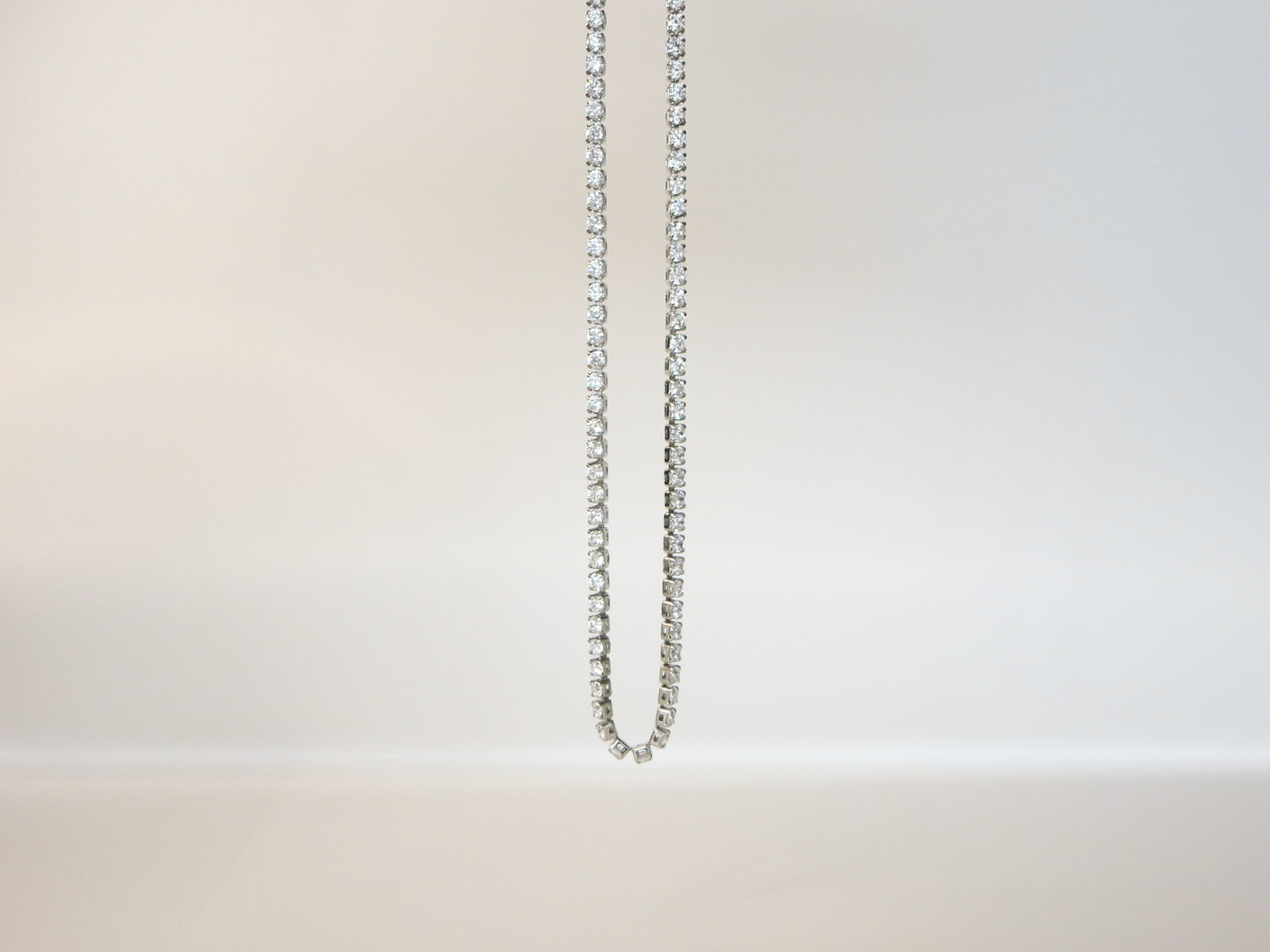 Silver Tennis Necklace