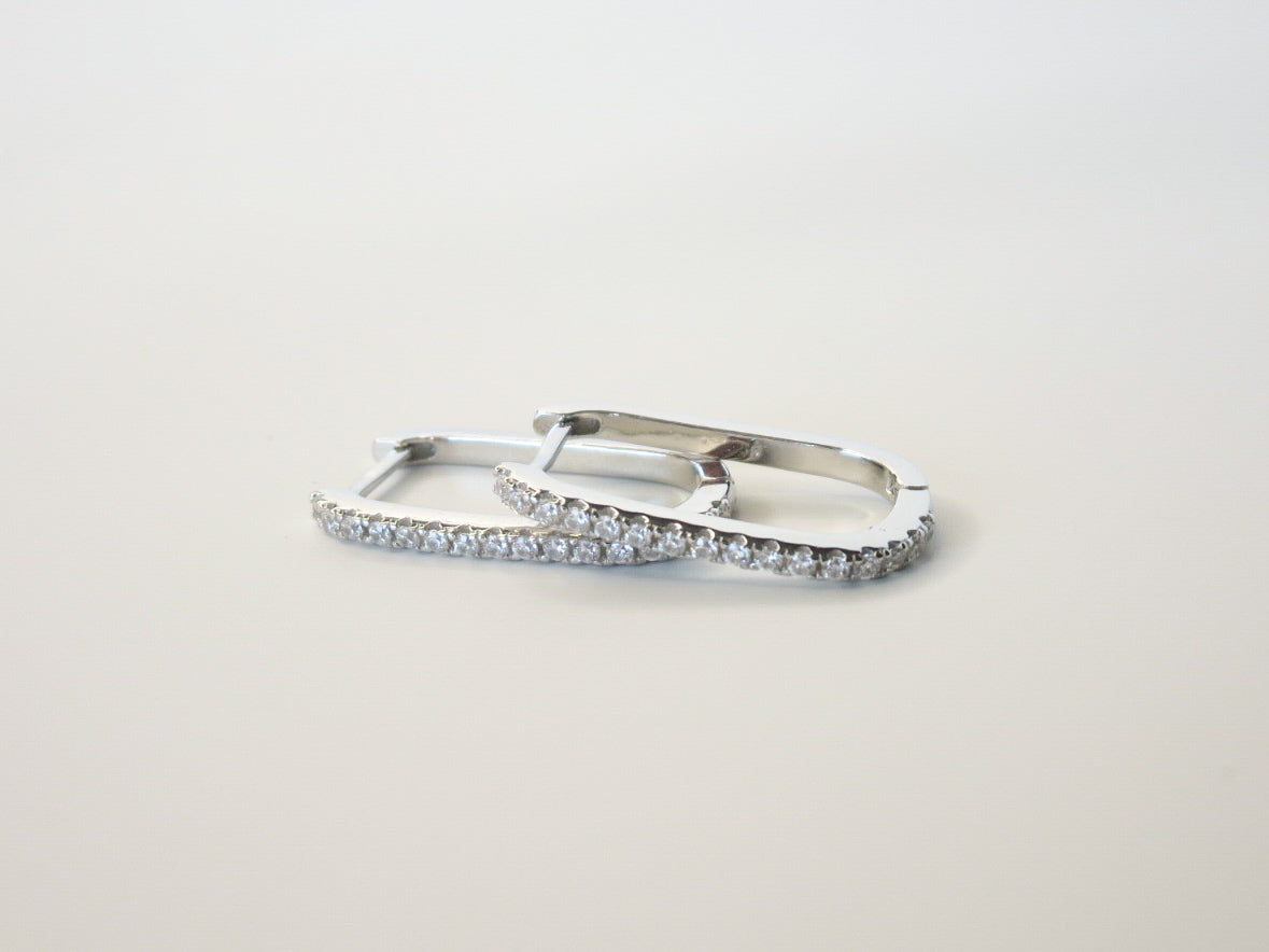 Silver Clip Hoops