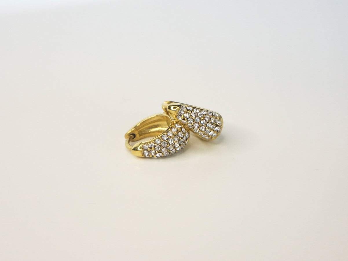 Olive Gold Hoops