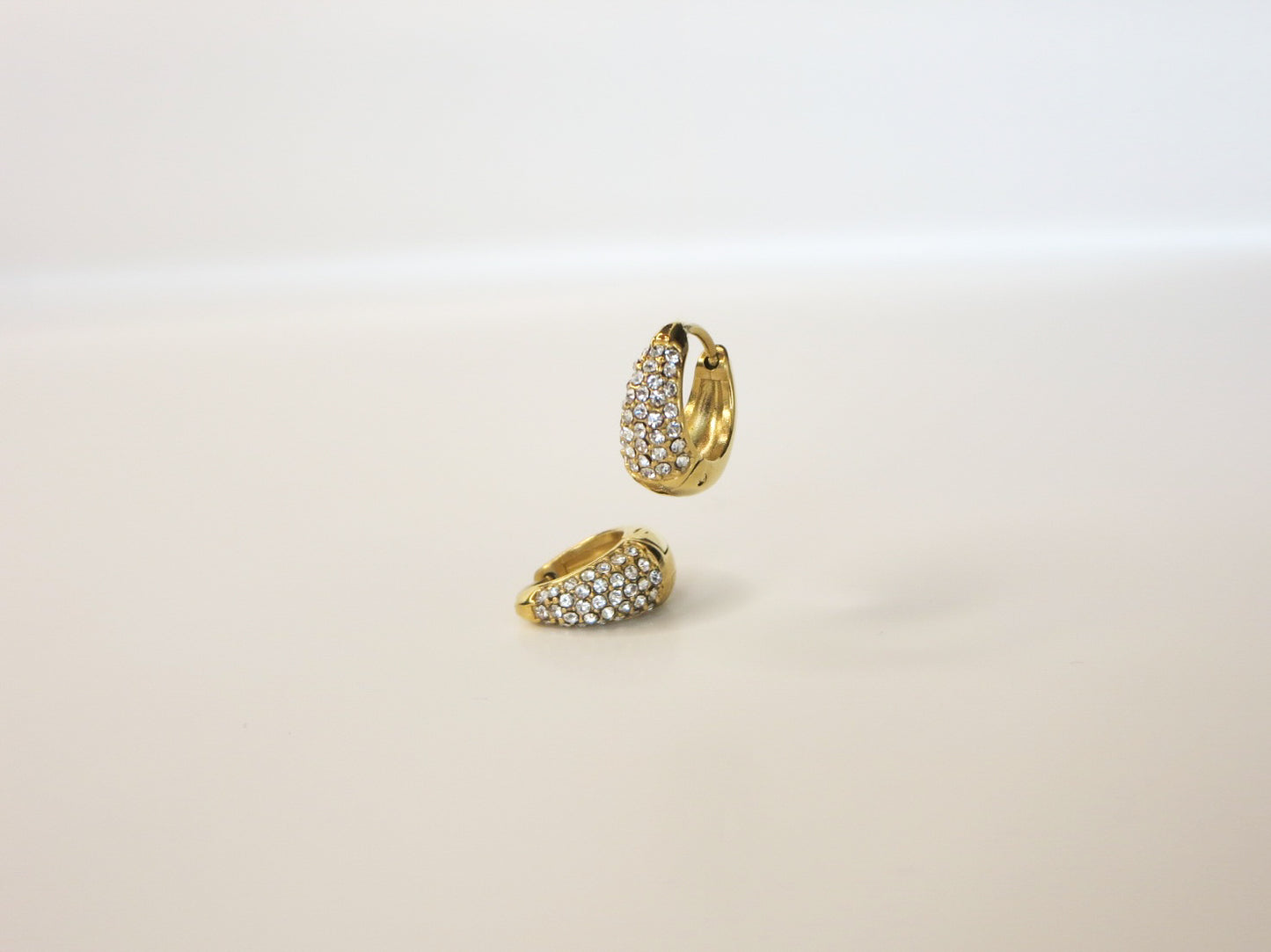 Olive Gold Hoops