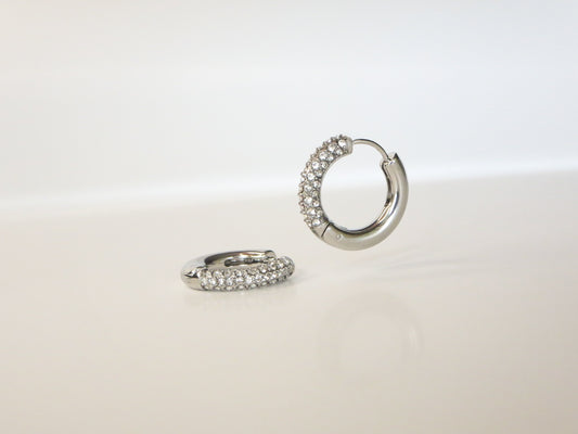 Connie Silver Hoops