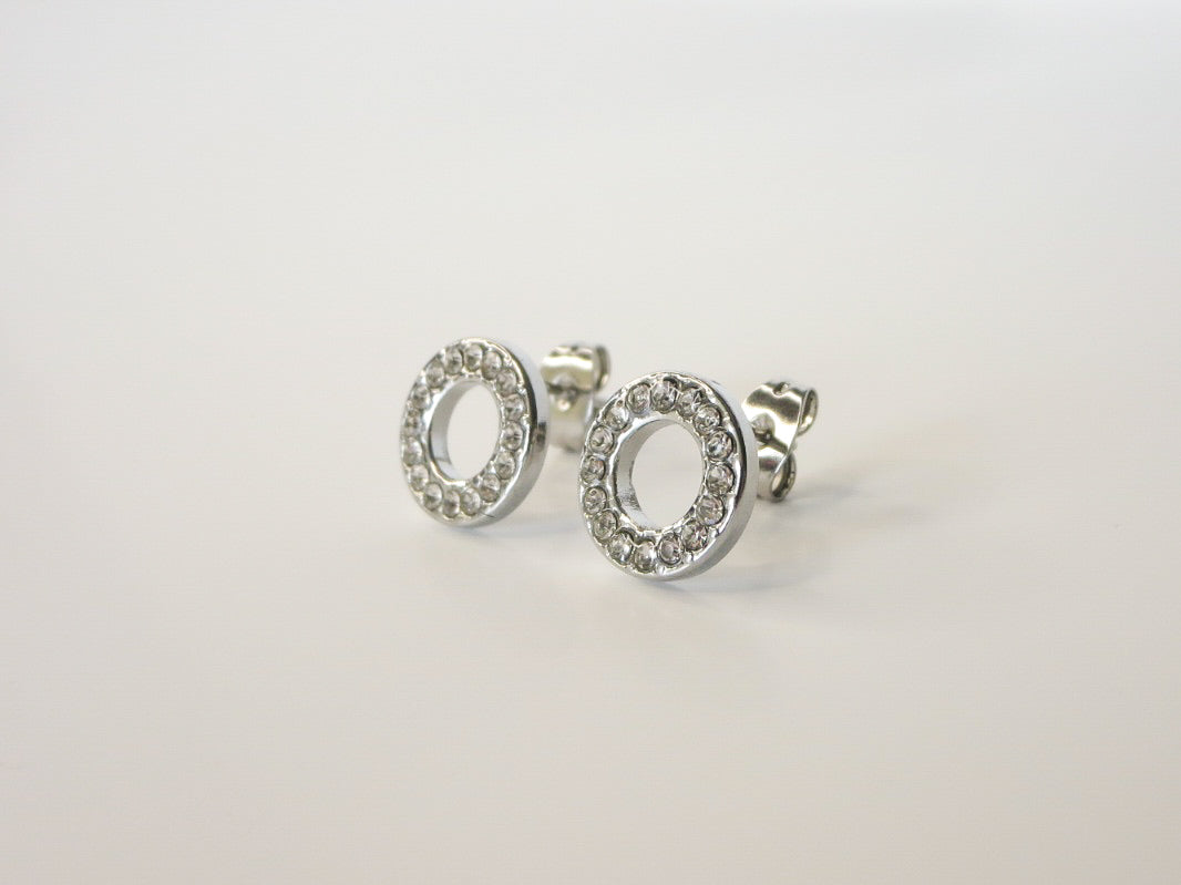 Halo Silver Earrings