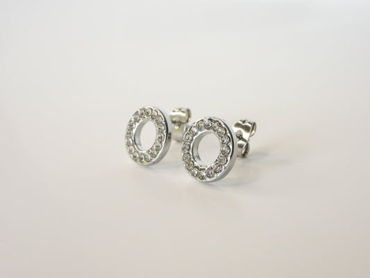 Halo Silver Earrings