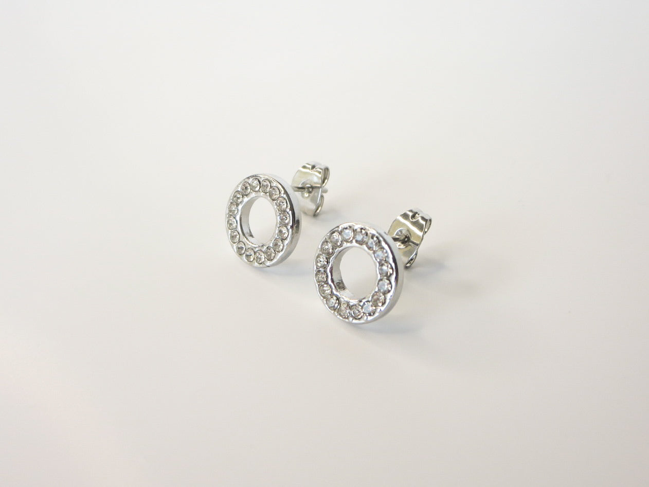 Halo Silver Earrings
