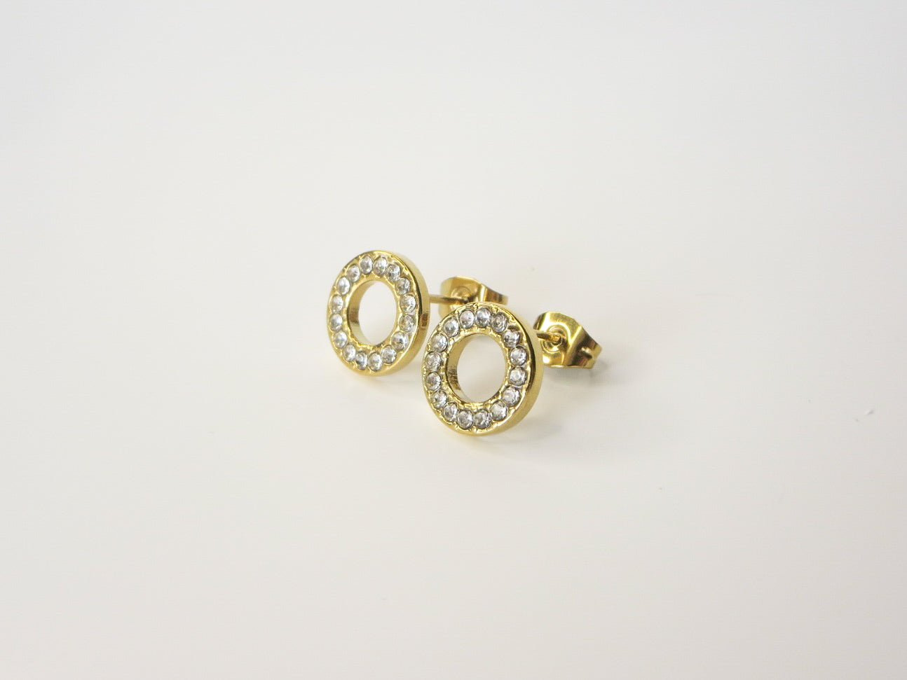 Halo Gold Earrings